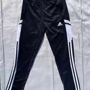 Adidas Women's Black and White Track Pants
